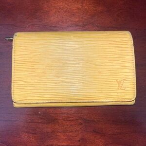 Louis Vuitton Yellow Epi Leather Wallet